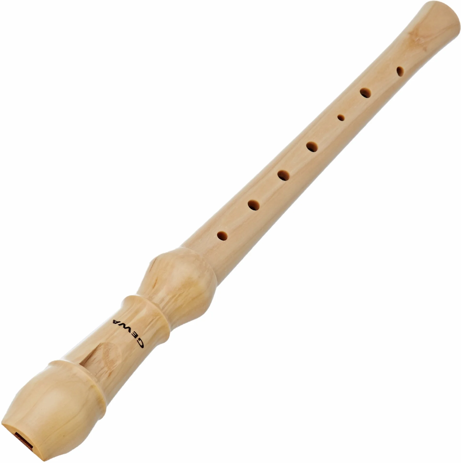 Aulos 700180 Flauto Soprano in Do Natura Diteggiatura Tedesca, con Astuccio, Spazzolino, Tavola Diteggiatura