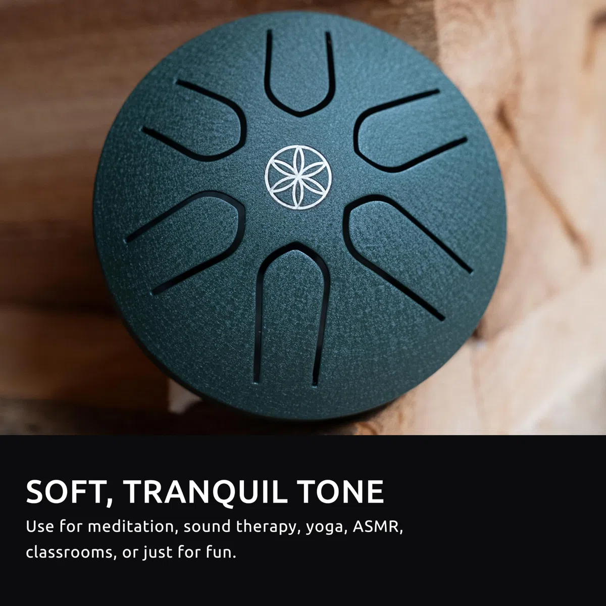 Meinl Sonic Energy - Tamburo tascabile in acciaio, strumento a percussione portatile da 7,6 cm, 6 note con mazzuolo, per musicisti, meditazione, yoga, bagni sonori