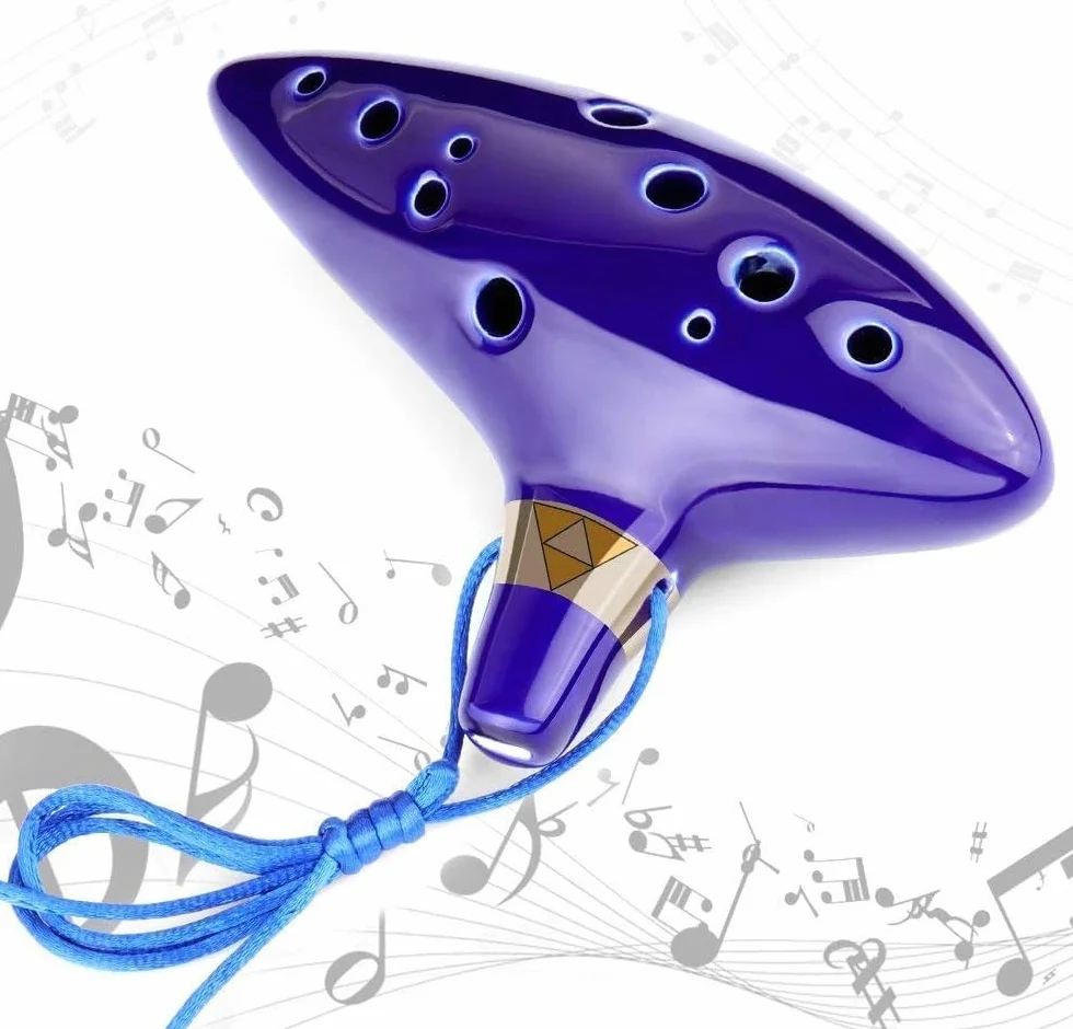 Legend of Zelda Ocarina, 12 fori Alto C Zelda Ocarina regalo per i fan di Zelda con custodia protettiva, perfetta per principianti e prestazioni professionali