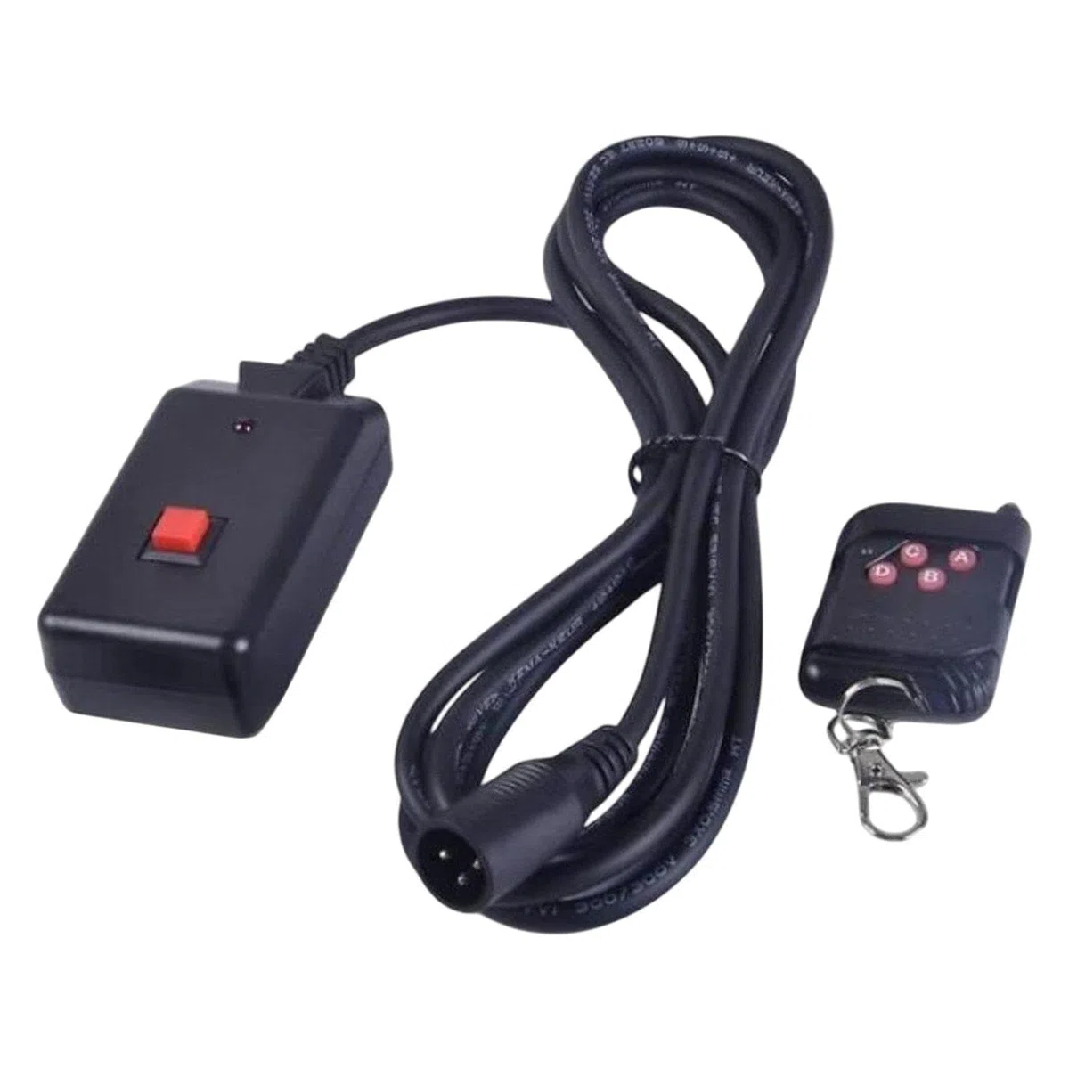 Controller per macchina del fumo, 3 pin, portatile, ricevitore telecomando per macchina del fumo a 4 tasti per feste di spettacoli DJ da 400 W 900 W