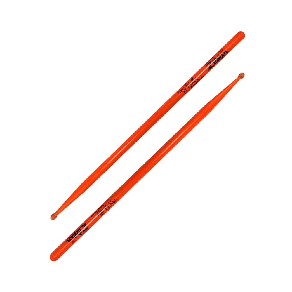 Zildjian Ronald Bruner Jr. Sticks, Orange Finish - Bacchette con punta in legno