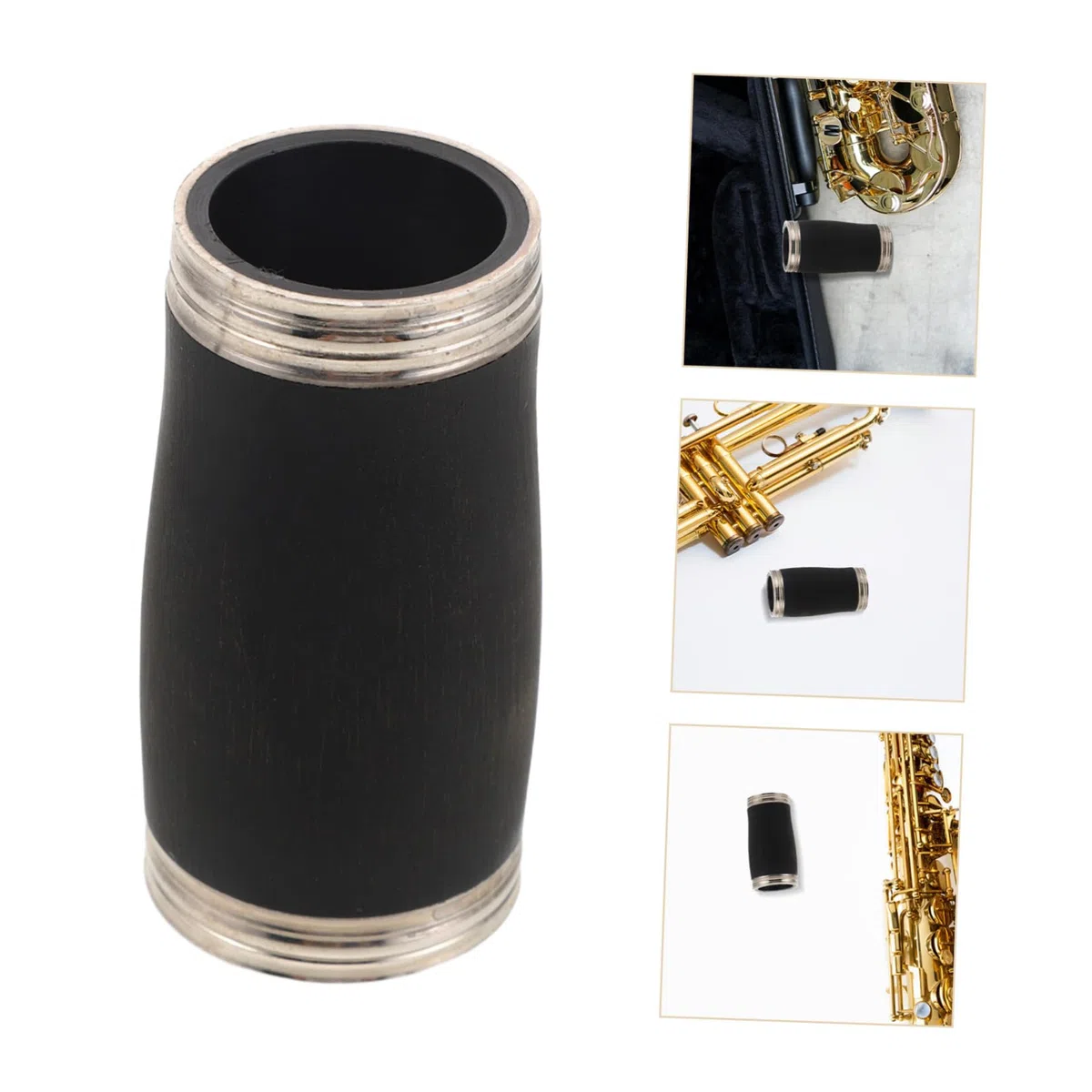Accessorio per Clarinetto Tubo Barile Nero 62mm in Plastico Lavorazione Precisa per Studenti e Professionisti, per Concerti e Insegnamento