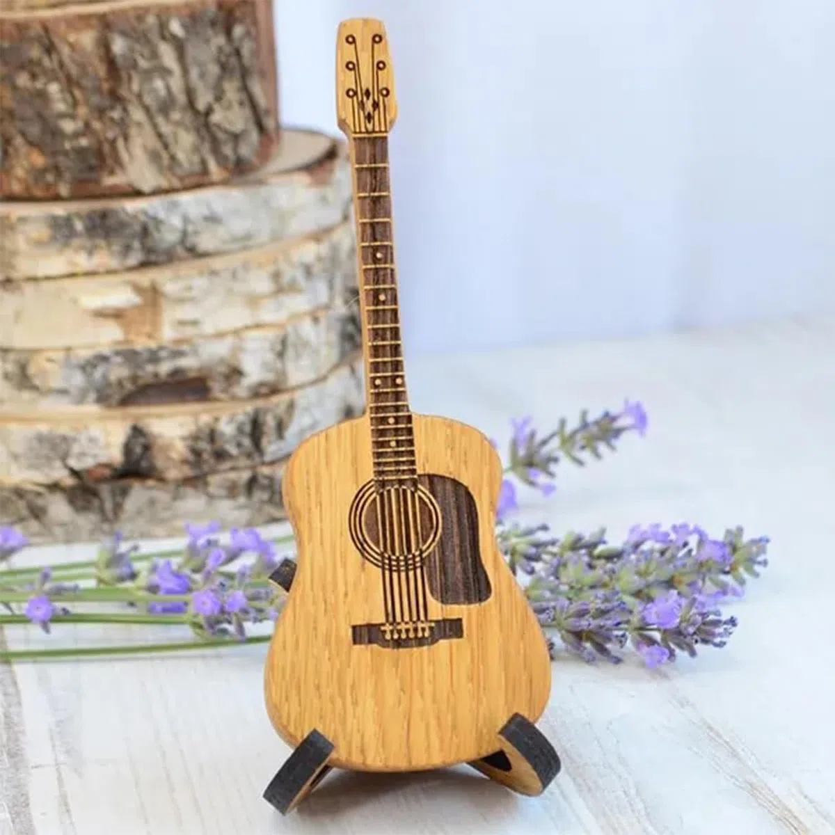 1 Set Di Plettri Per Chitarra, Plettro In Legno, Supporto Per Plettri, Plettro Portatile, Set Di Accessori Per Chitarra