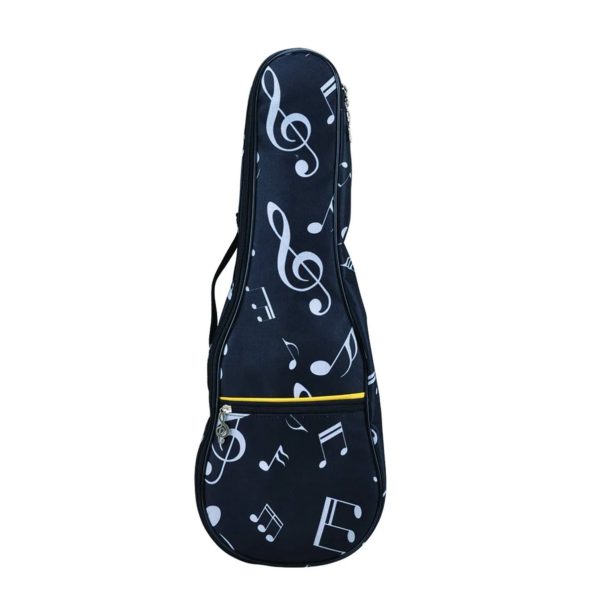 Borsa per ukulele, custodia per ukulele 21"impermeabile Oxford custodia per note musicali zaino monospalla con cinghie regolabili (Nero)