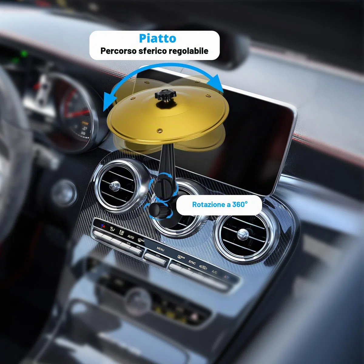 Auto Crash Cymbal, Mini Piatto Batteria per Auto Crash Drum Air Vent Cymbal per Gli Amanti della Musica, Installazioni Semplici Adatto a Tutti i Tipi di Veicoli