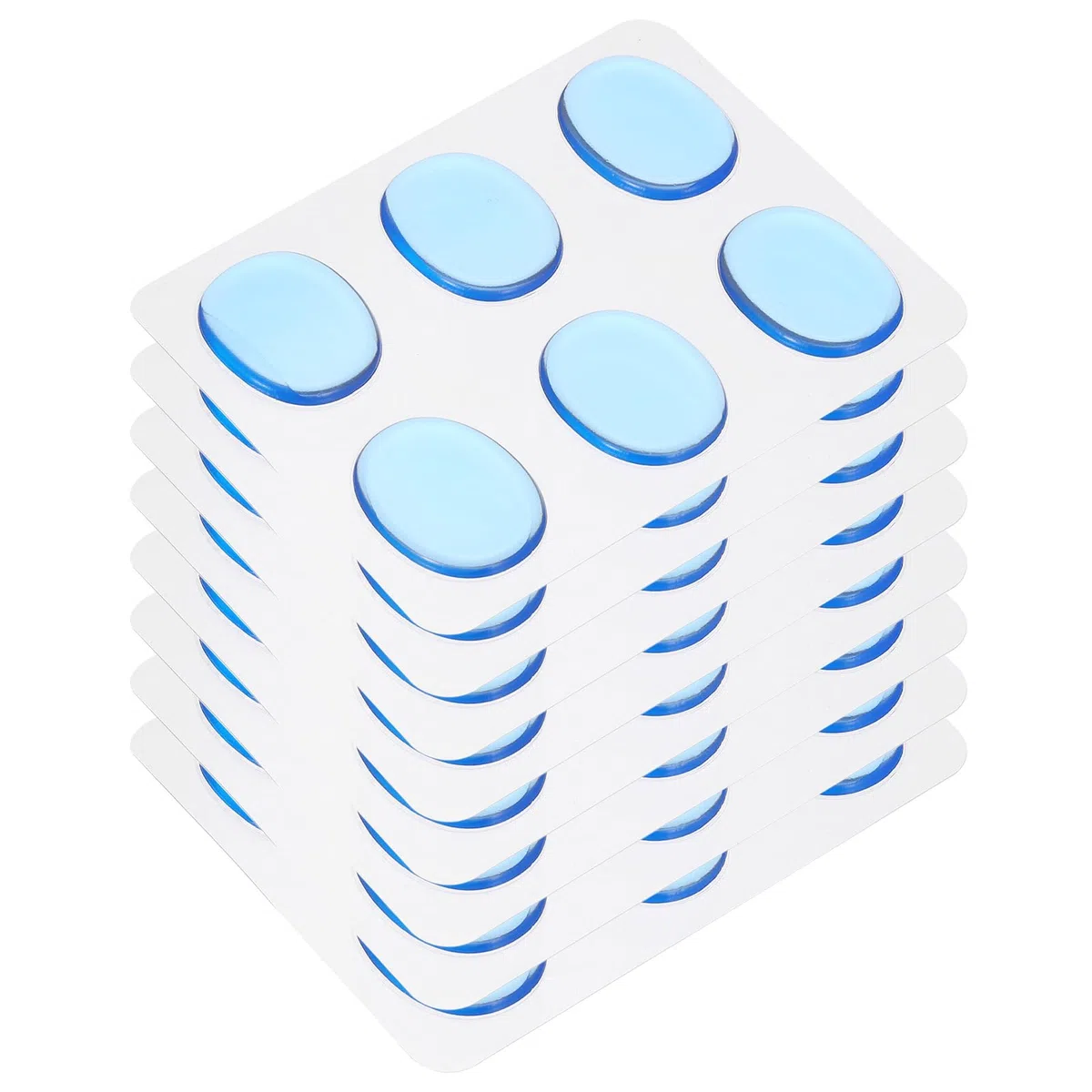 QUARKZMAN 48 Pz Smorzatori Per Tamburo Gel Pad Silicone Smorzatori Per Tamburo Silenziatori Per Tamburo Moon Gels Blu 33x26x3mm Per Tamburi Piatti Controllo Del Tono