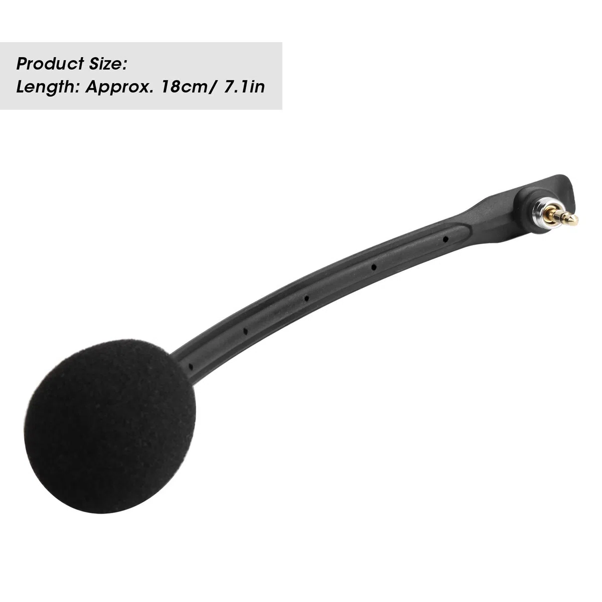 VBESTLIFE Accessori per Microfono Auricolare di Ricambio, per Astro Rimovibile, a Basso Rumore, Applicabilità, Nero