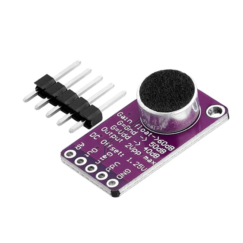 GERUI 4 pezzi MAX9814 AGC Microphone Amplifier Board Compatible with Arduino