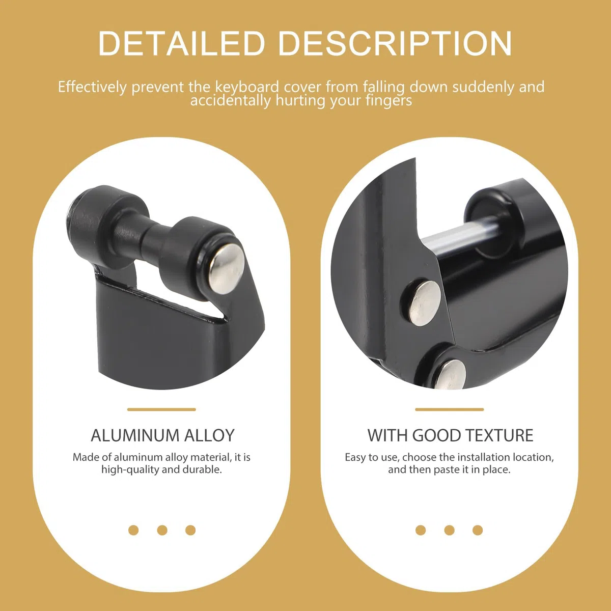 Toyvian Dispositivo di Rallentamento per Pianoforte Verticale in Metallo Nero, Copertura a Chiusura Lenta Protezione Dita e Installazione Semplice per Accessorio Tastiera Musicale