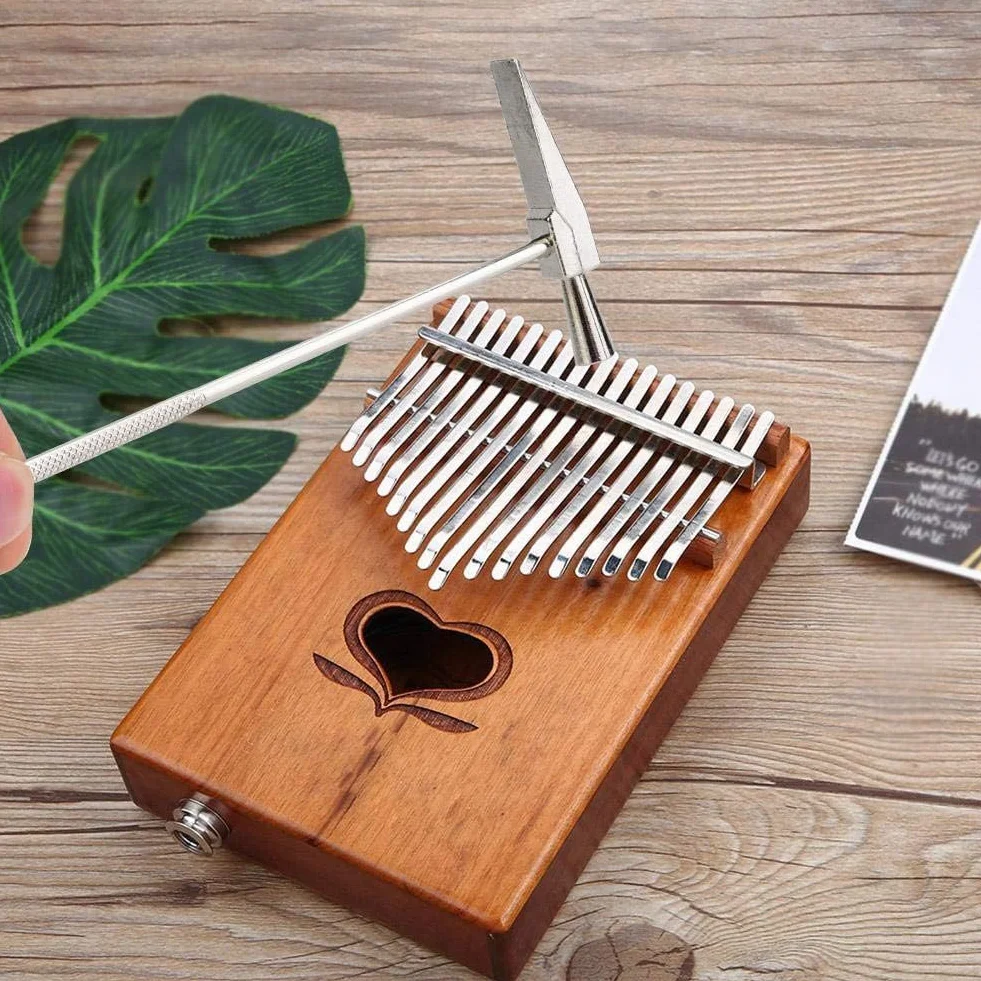 Thumb Piano Kalimba Tone Hammer Tuning Musical Instrument Tool Accessory (Argento)