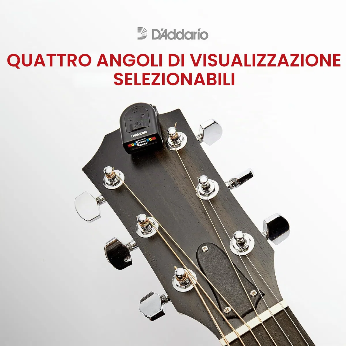 D'Addario NS Mini Accordatore Chitarra - PW-CT-12 - Accordatore Chitarra Classica, Acustica, Elettrica, e Altro