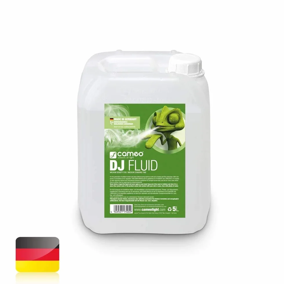 Cameo DJ FLUID 5 L - Liquido per effetto nebbia di media densità e durata media da 5 L