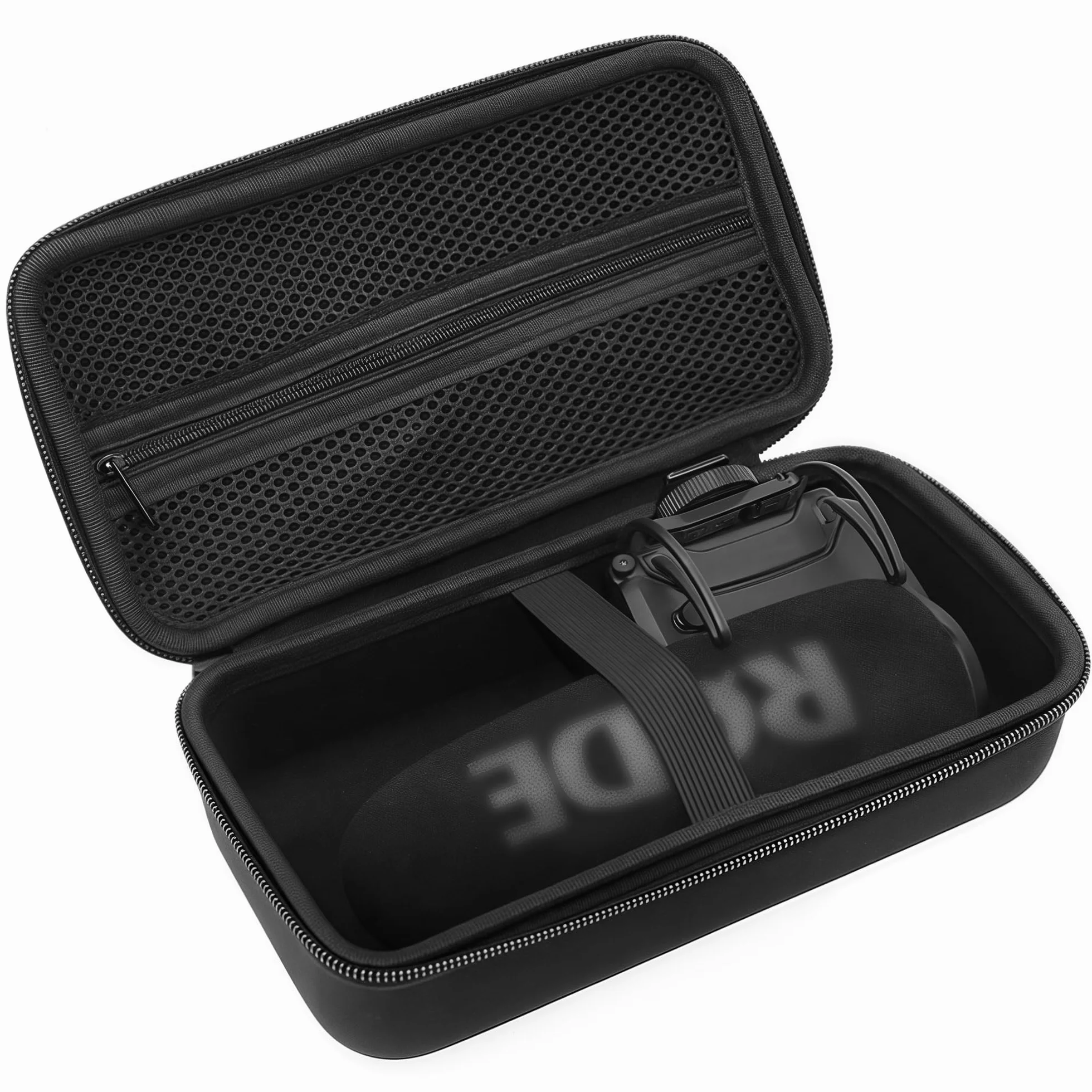 Musiin Custodia protettiva per microfono compatibile con Rode VideoMic Pro VideoMic Pro+ Plus DSLR, custodia protettiva, facile da trasportare (nero)