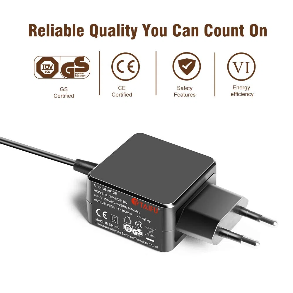 TAIFU 12V Alimentatore Caricatore per Tastiera Pianoforte Yamaha EZ-220 NP32 P35 P45 P35B P45B P85 P95 P125 PSR-200 PSR-295 225 PSR-400 PSR-E373 PSR-E413 F51 YDP-144 KPA3 Piano Digitale Adattatore