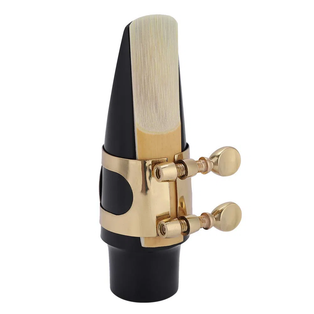 Bocchino per sassofono, bocchino professionale in ABS per sassofono contralto con cappuccio e fibbia in metallo, set di 5 bocchini per sassofono per strumenti musicali jazz.