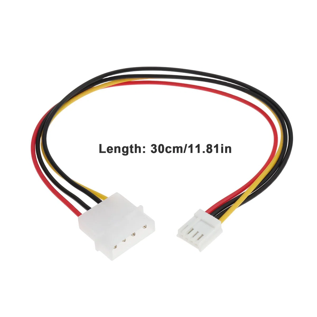4 connettori di alimentazione floppy da maschio Molex a 4 pin femmina a 4 pin, compatibili con floppy disk da 3,5 pollici da 30 cm