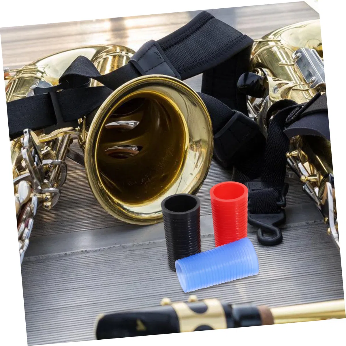 UPKOCH 3 Pezzi Anelli in Silicone per Sassofono Alto e Tenore, Accessori per Strumenti a Fiato, Comodi da Usare e Facili da Rimuovere, Ricambio per Colli Sax