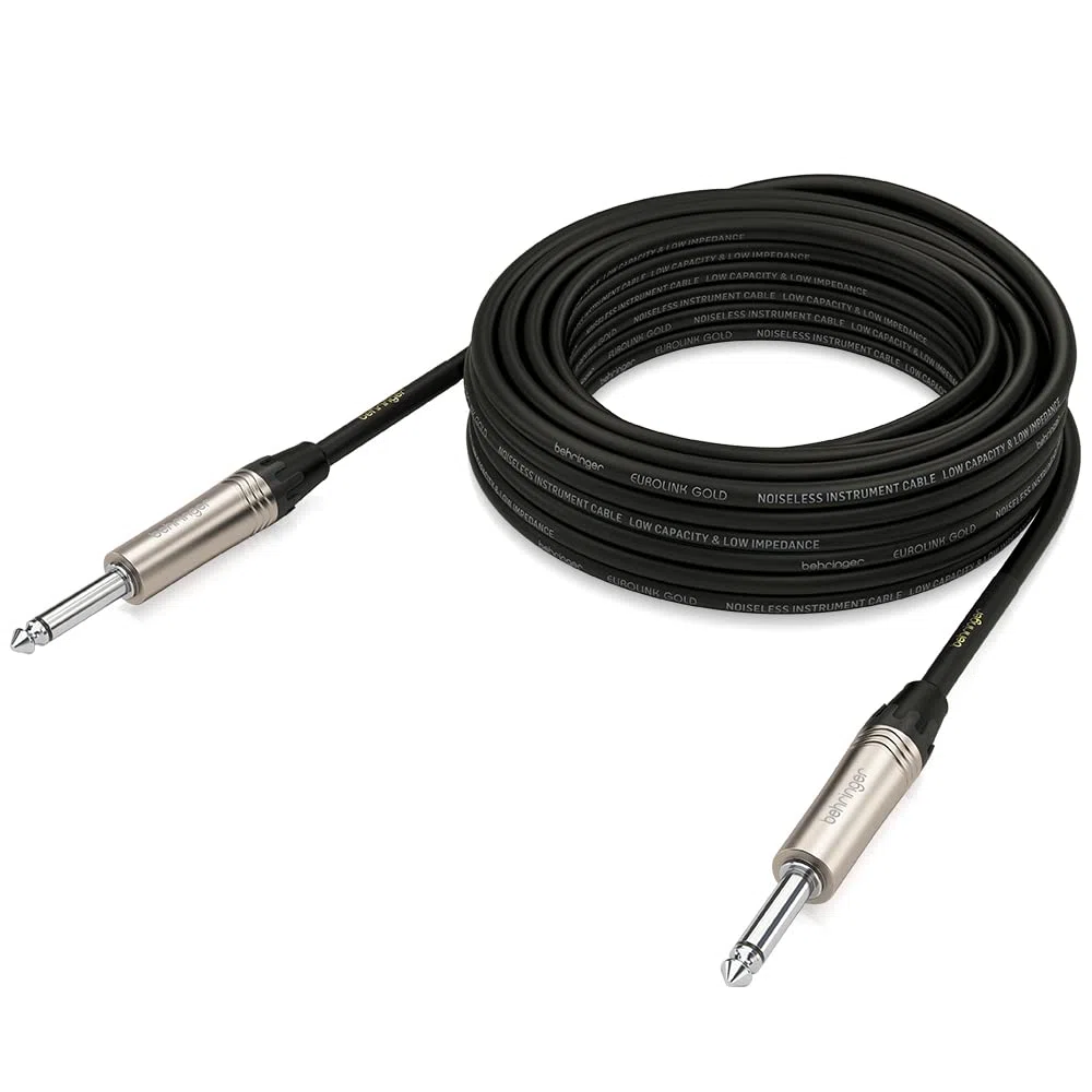 Behringer GIC-1000 Gold Performance Cavo per strumenti da 10 m (32,8 piedi) con connettori TS da 1/4"