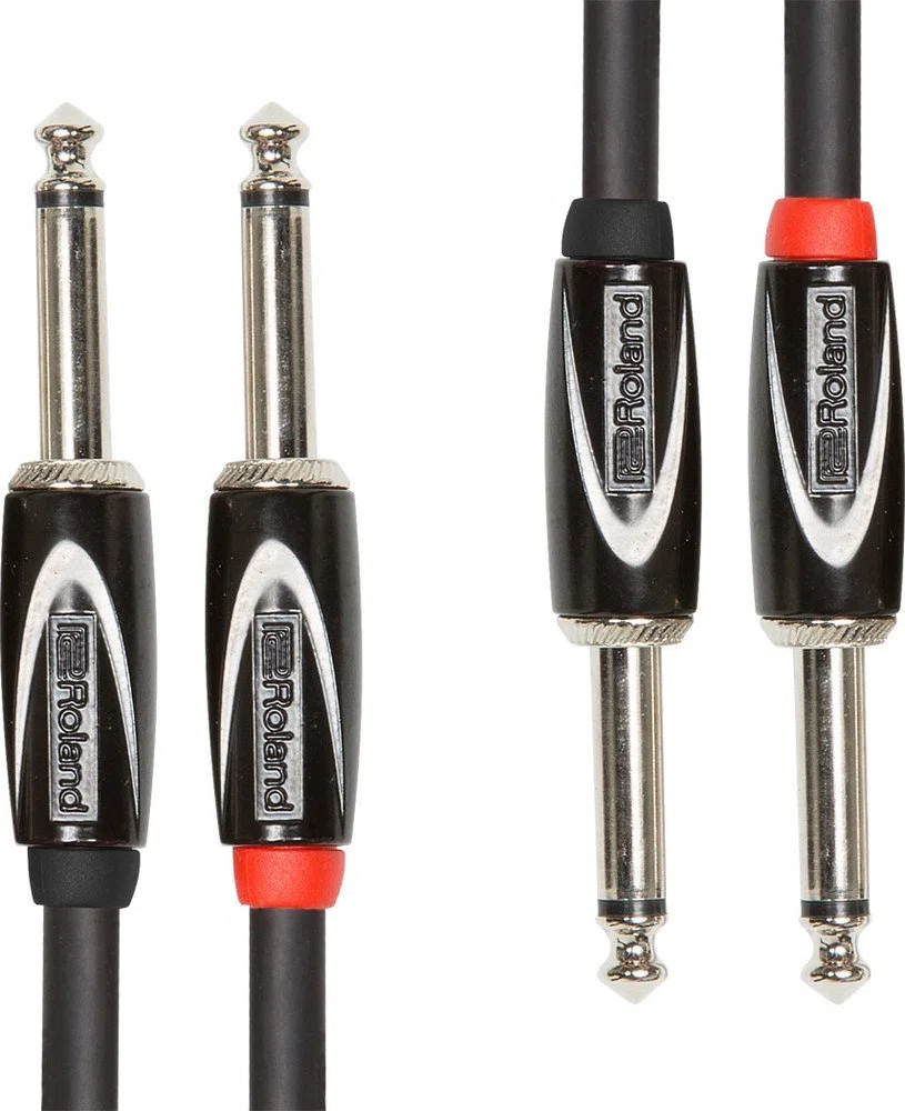 Roland Cavo di Interconnessione Black Series””Connettori da 1/4”, 3M/ 10Ft. - Rcc-10-2814, Nero
