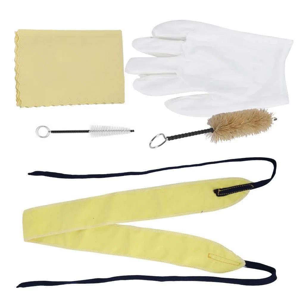Set di Spazzole per la Pulizia della Sassofono, Set di Pulizia della Spazzola Flessibile Manutenzione dello Strumento Attraverso Panno per la Pulizia del Sax, Spazzola per Bocchino