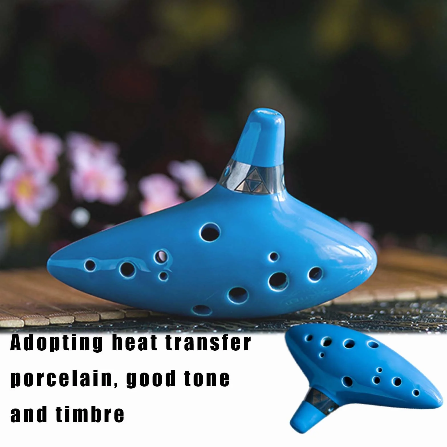 OcarinaAlto C,ZeldaOcarina Ceramica,Ocarinaa12 fori,Ocarina,12 ForoOcarina di Ceramica Alto C,Ocarina,Viene fornito con poggiamano, custodia protettiva, corda, libro di canzoni, per principianti