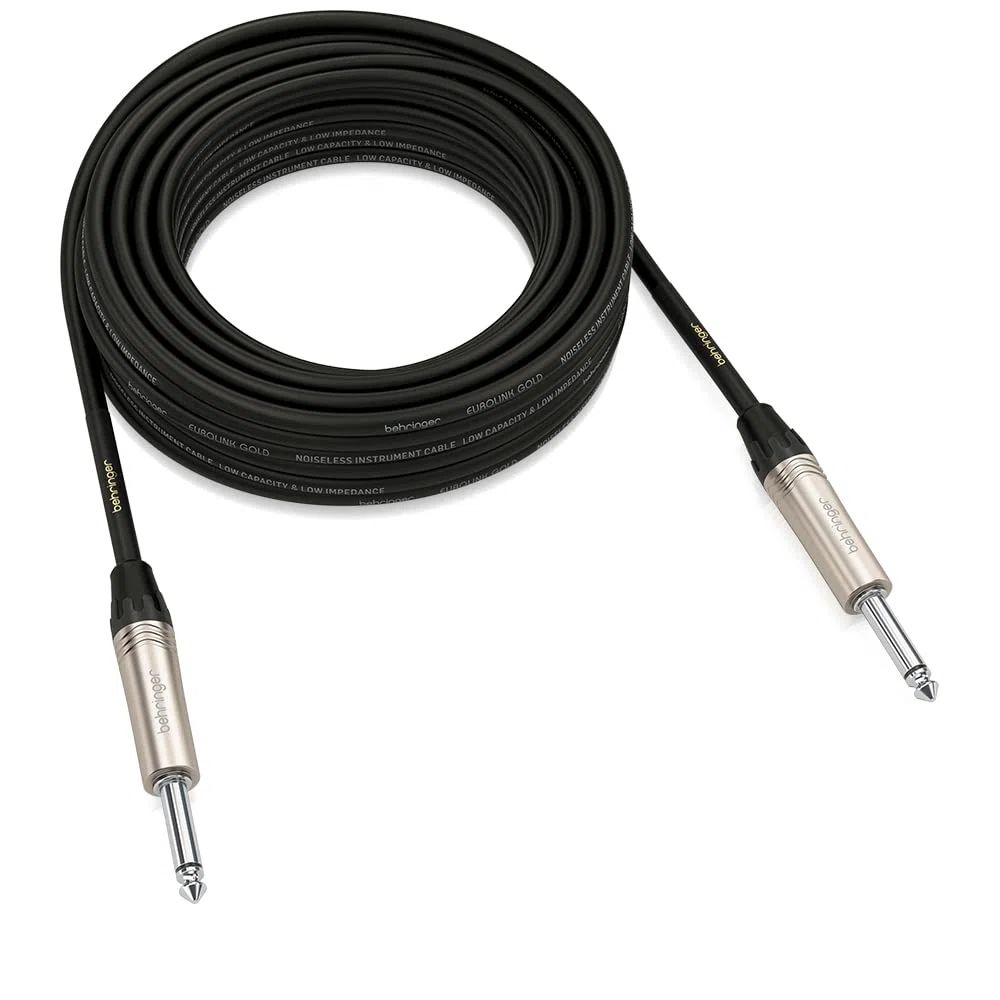 Behringer GIC-1000 Gold Performance Cavo per strumenti da 10 m (32,8 piedi) con connettori TS da 1/4"