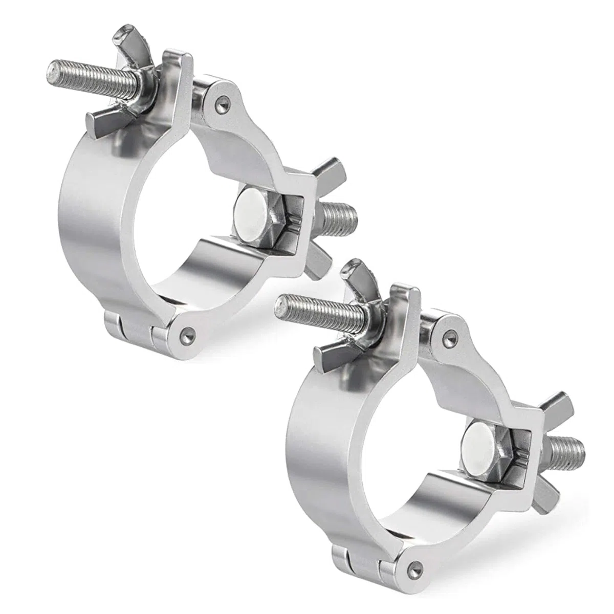 25-30 mm Morsetti per traverse, gancio per luci da palcoscenico, morsetto con supporto a O con capacità di carico 100 kg, accessori per illuminazione per luci da palcoscenico mobili e faretti (2 pezzi