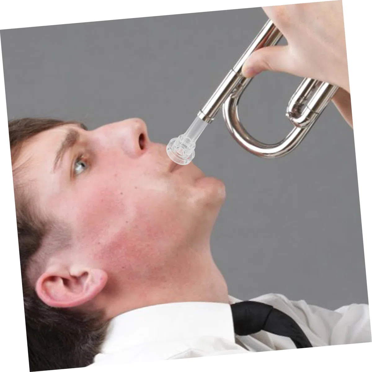 SUPVOX Bocchino Per Tromba in Abs Trasparente Accessorio Ergonomico Per Tromba Bocchino Sostitutivo Ideale Per Pratica Performance Stabile E Suono Chiaro Per Musicisti Principianti Ed Esperti
