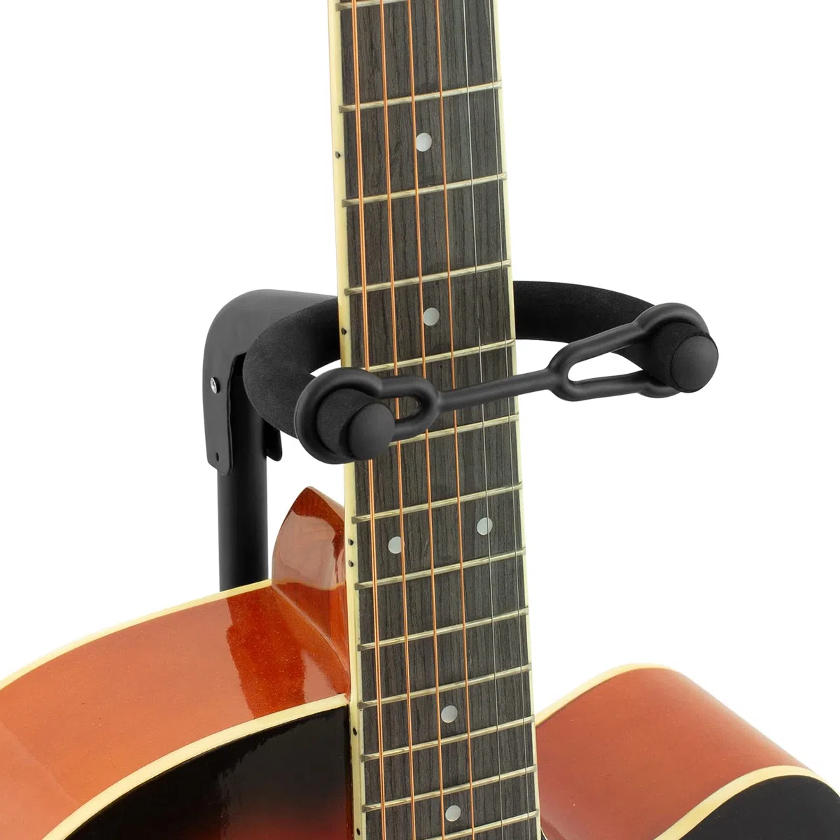 TIGER - Supporto per Chitarra Acustica, Portatile, Pieghevole, Con Supporto per Il Collo