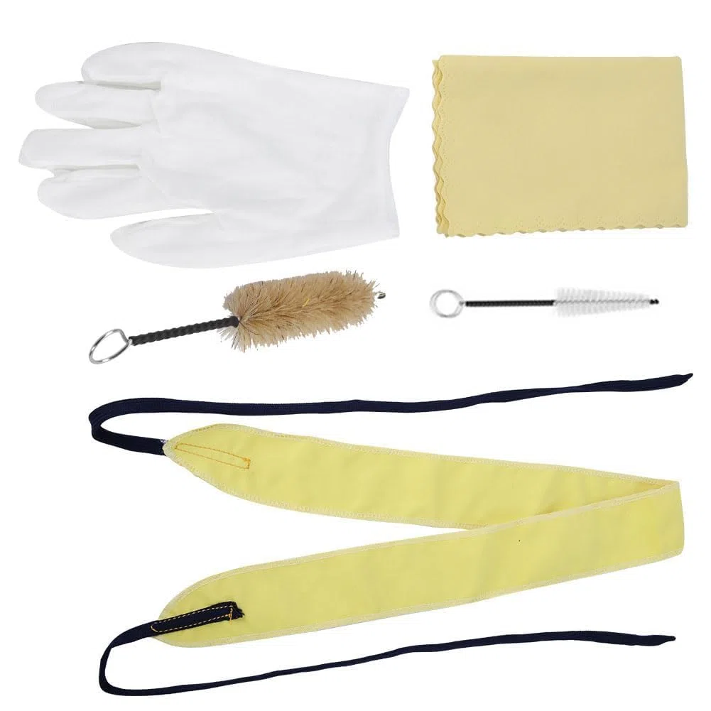 Set di Spazzole per la Pulizia della Sassofono, Set di Pulizia della Spazzola Flessibile Manutenzione dello Strumento Attraverso Panno per la Pulizia del Sax, Spazzola per Bocchino
