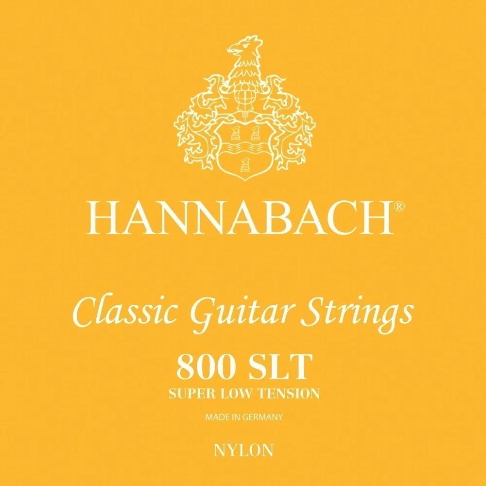 Hannabach 652357 Set Corde per Chitarra Classica Serie 800, Tensione Super Bassa, Argentato