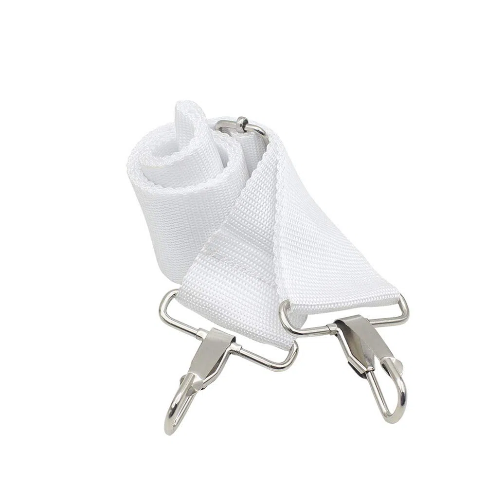 Tbest Childs Snare Drum Belt,Tracolla Sostituzione Per Batteria, Rullante Sostituzione Per Slitta Cintura Sostituzione Per Cinturino Regolabile Nylon Bianco Regolabile Cintura