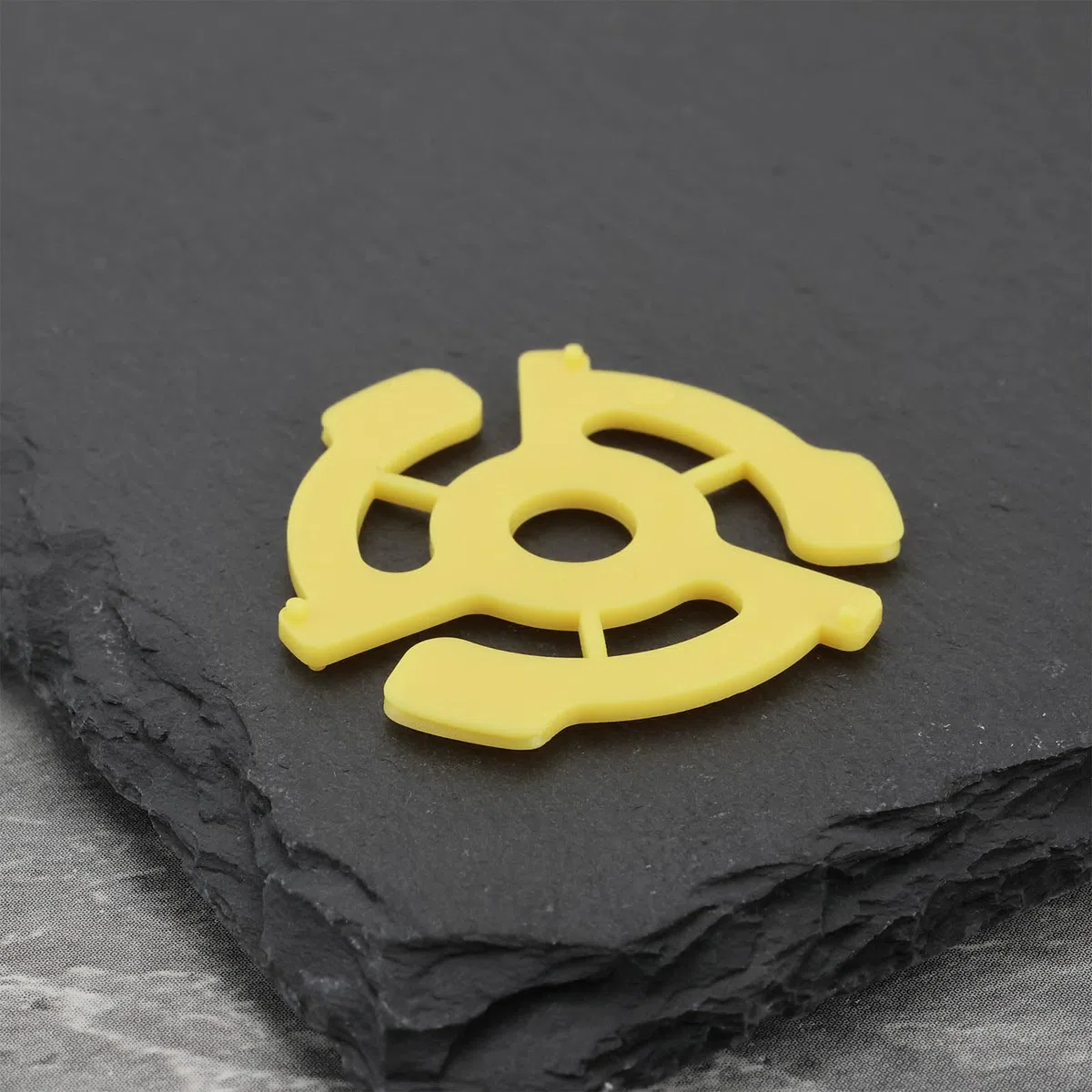 Adattatore Distanziatore Per Dischi In Vinile In Plastica Piatta Da 10 Pezzi Inserti A Scatto Accessori Adatti Per Giradischi In Vinile Da 7 Pollici A 45 Giri (giallo)