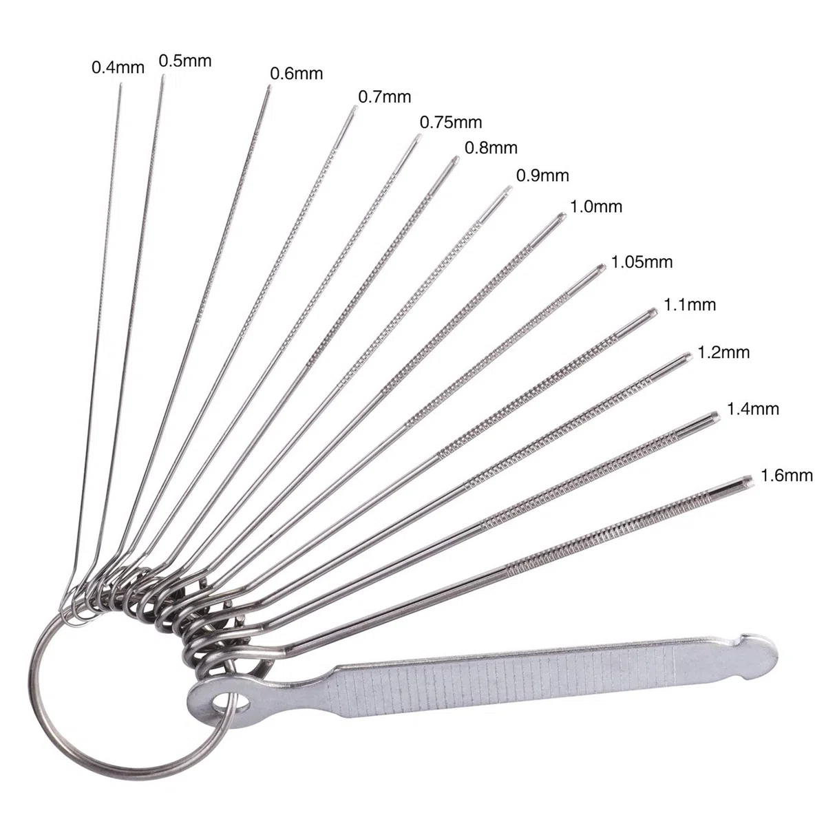 Set di lime per capotasto per ponte chitarra, 13 diverse dimensioni, in acciaio inox, con pietra abrasiva, per chitarra elettrica, acustica, ukulele, basso, banjo, mandolino (verde)