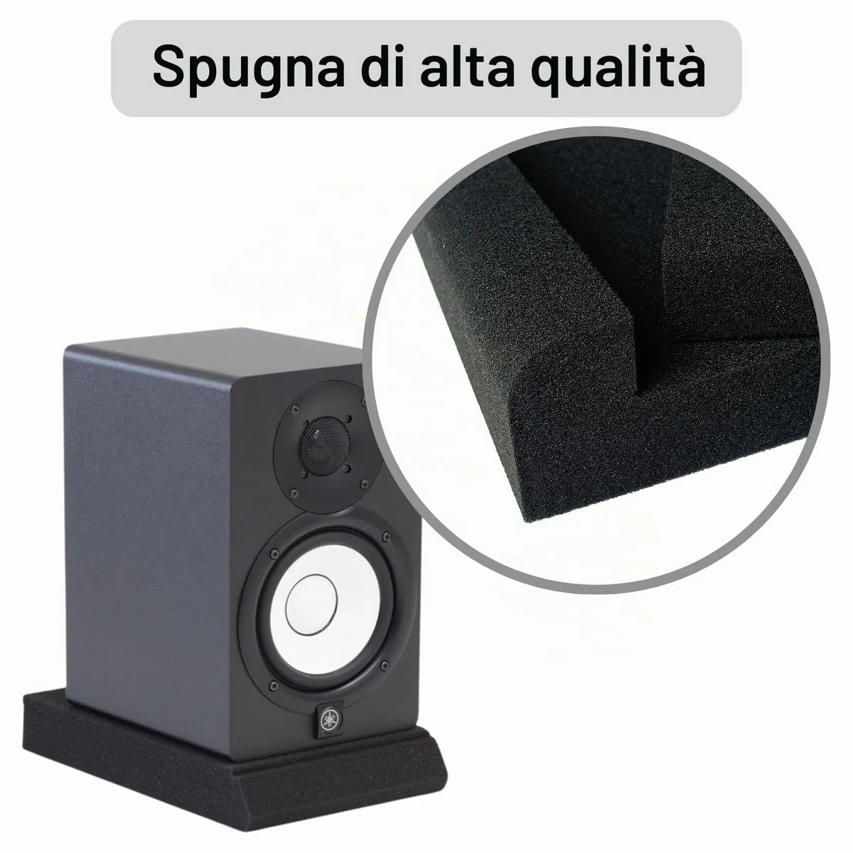 2PCS 16x22x3.6cm Speaker Sound Insulation Mat Soundproofing Mat Acoustic Foam Board Sponge Sound Absorbing Pad Sound Reinforcement Cushion