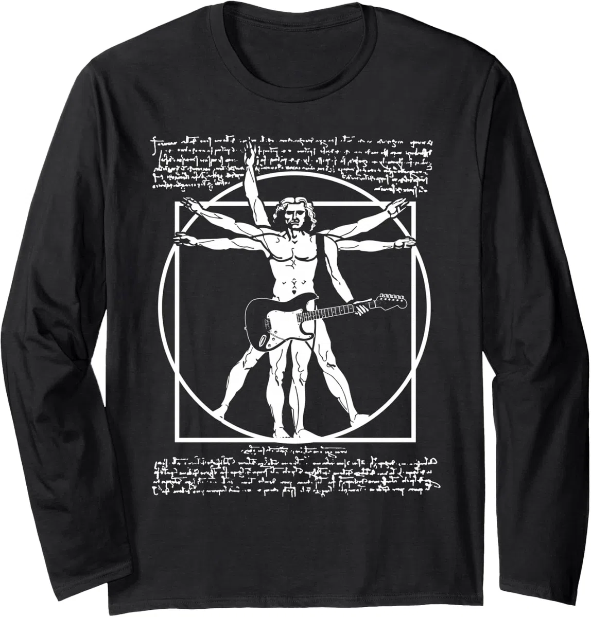 Regalo di chitarra divertente per chitarristi, Chitarra Maglia a Manica