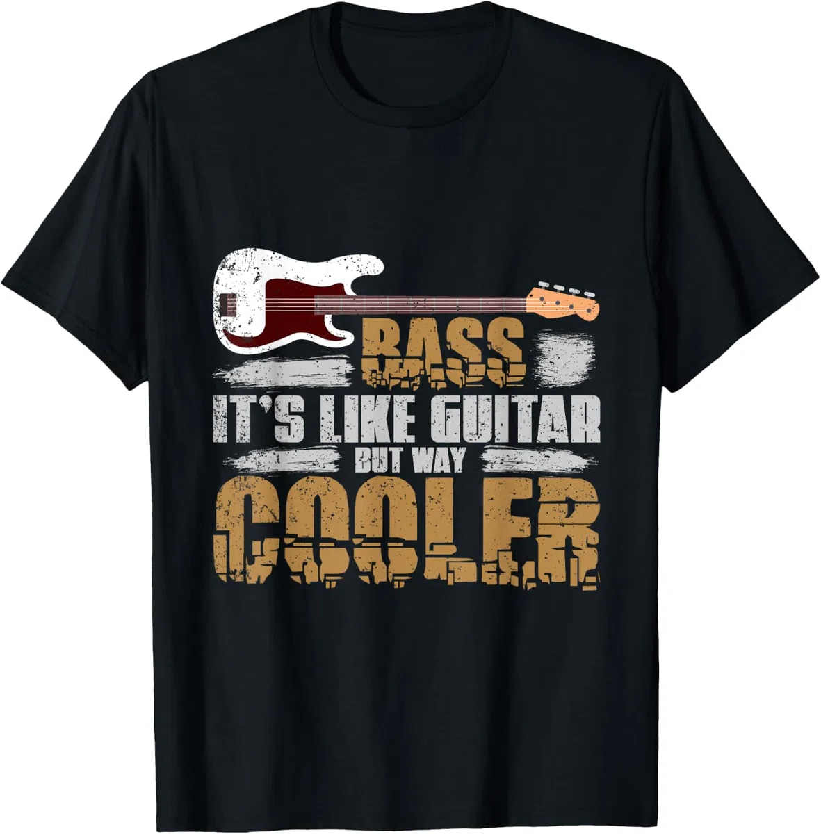 Bassista Suonatore Di Basso Elettrico Chitarra Basso Maglietta