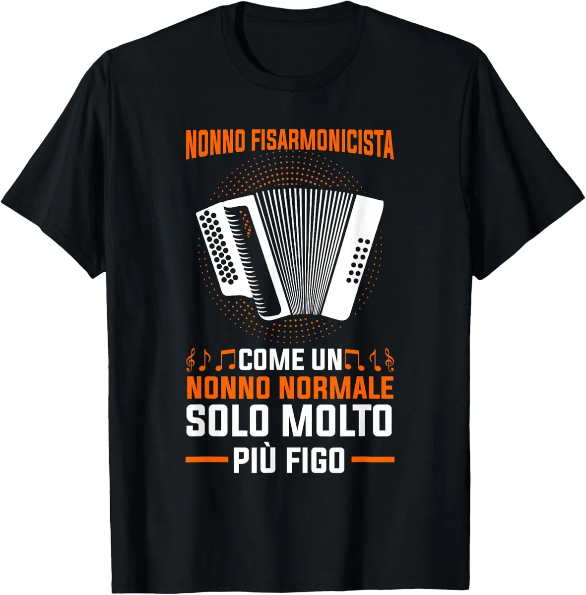 Fisarmonica Nonno Fisarmonicista Musicale Maglietta