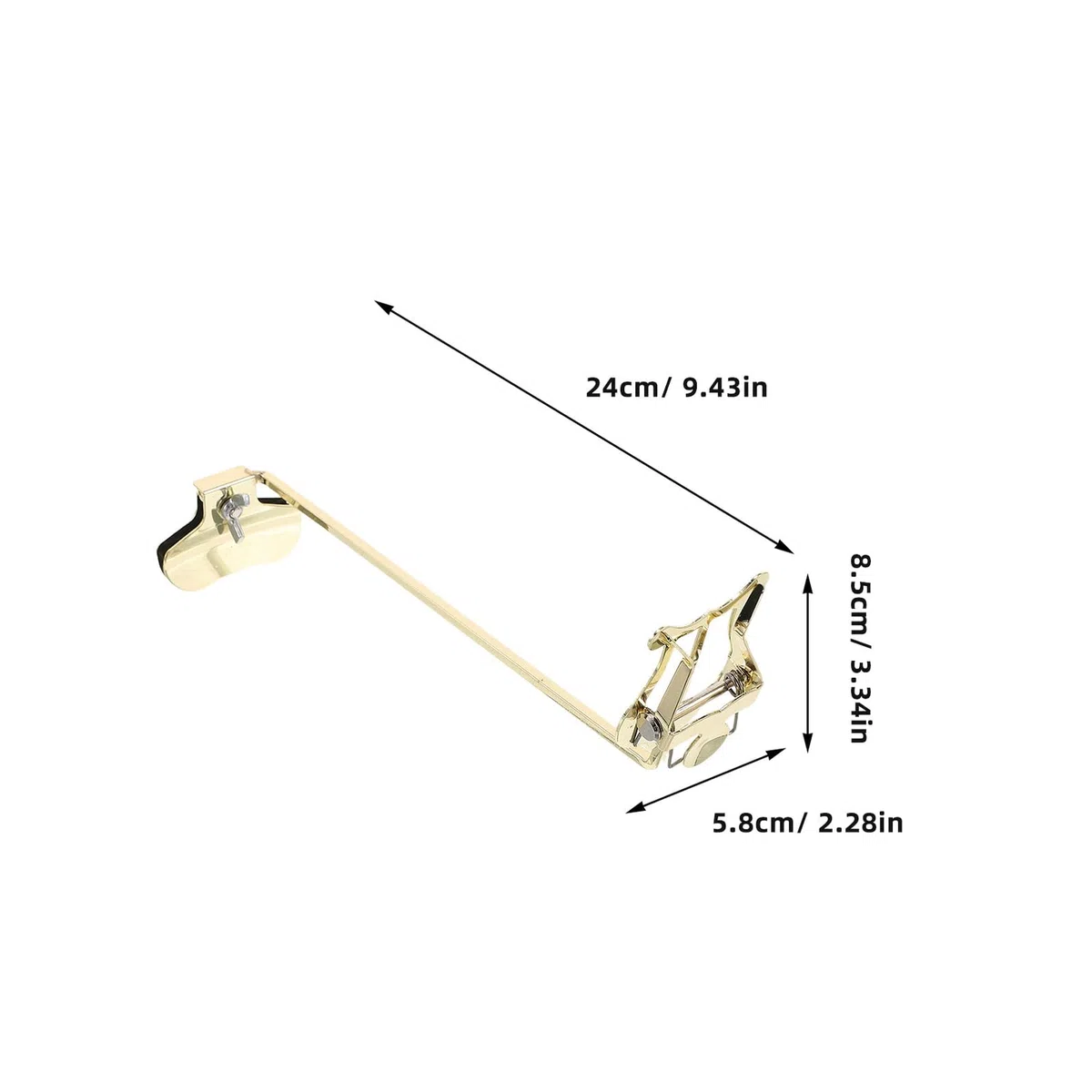 Clip in Metallo Oro per Spartiti per Sassofono Soprano e Alto Design Leggero e Morsetto Sicuro per Sessioni di Pratica e Utilizzo All'aperto