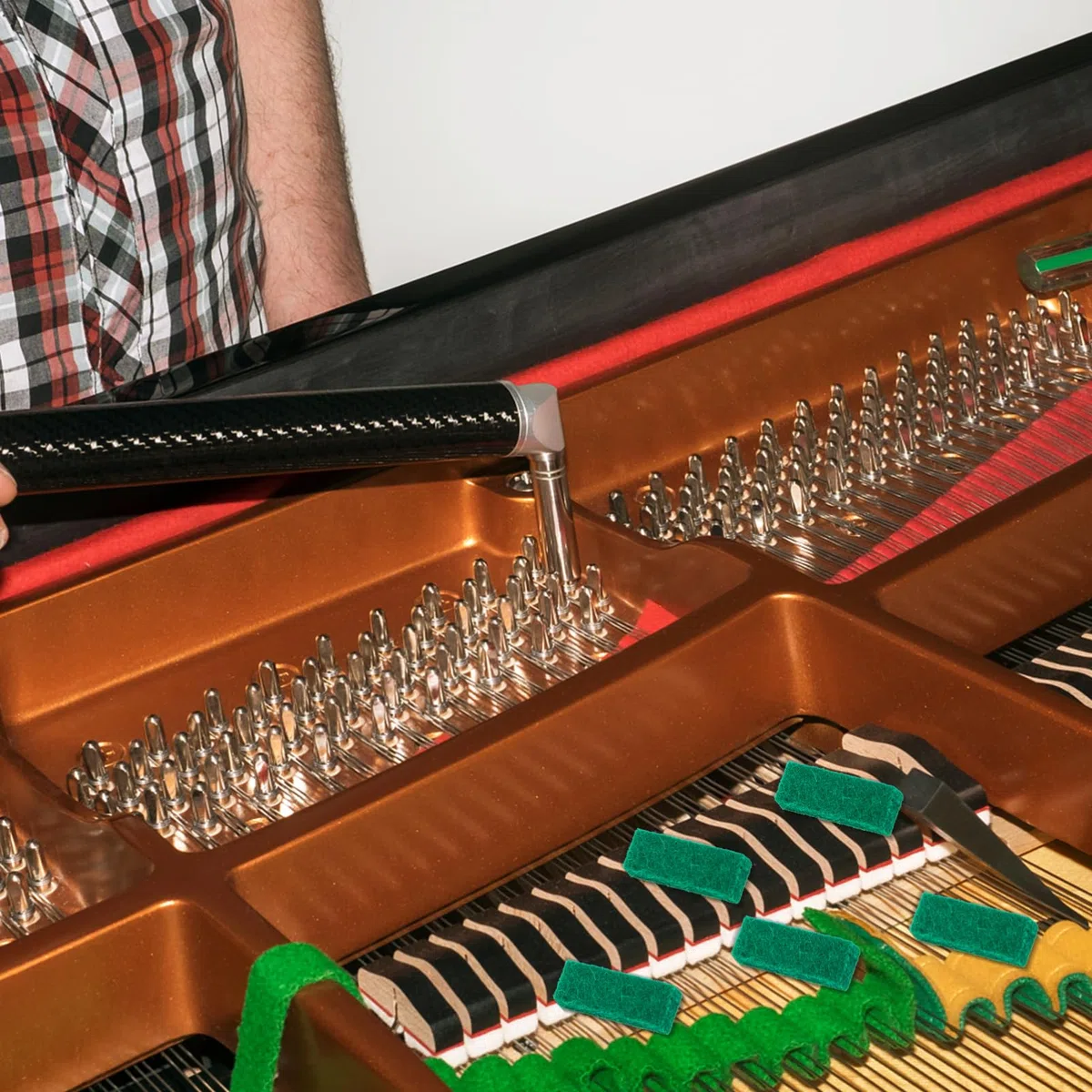 minkissy Strisce di Feltro per Silenziamento Pianoforte Strumento Professionale per Accordatura 50 Pezzi per Tecnici e Studenti