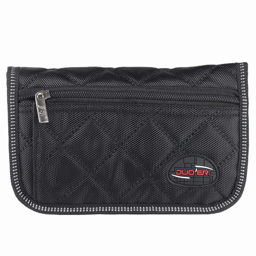 Borsa per bocchini per trombone, trombone, Eufonio, tromba, con 4 scomparti morbidi, colore nero