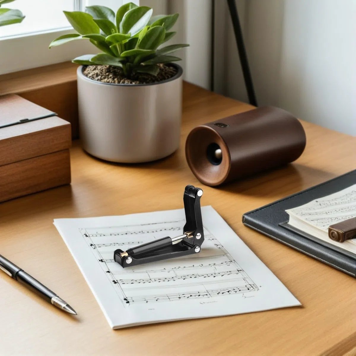 Totority Dispositivo di Abbassamento Lento Leggero e Facile da Trasportare per Coperchio Pianoforte Accessorio per Pianoforte Verticale in Lega di Alluminio Nero