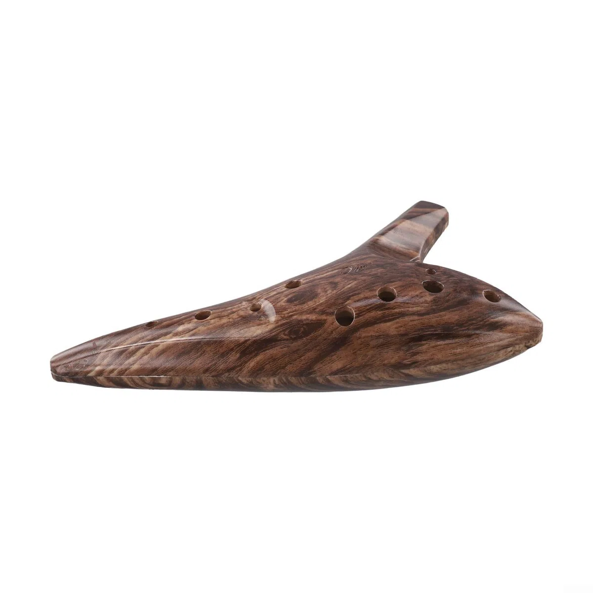 Ocarina musicale a 12 fori con pacchetto completo, tono di Do alto, ideale per l'apprendimento e le prestazioni (marrone)