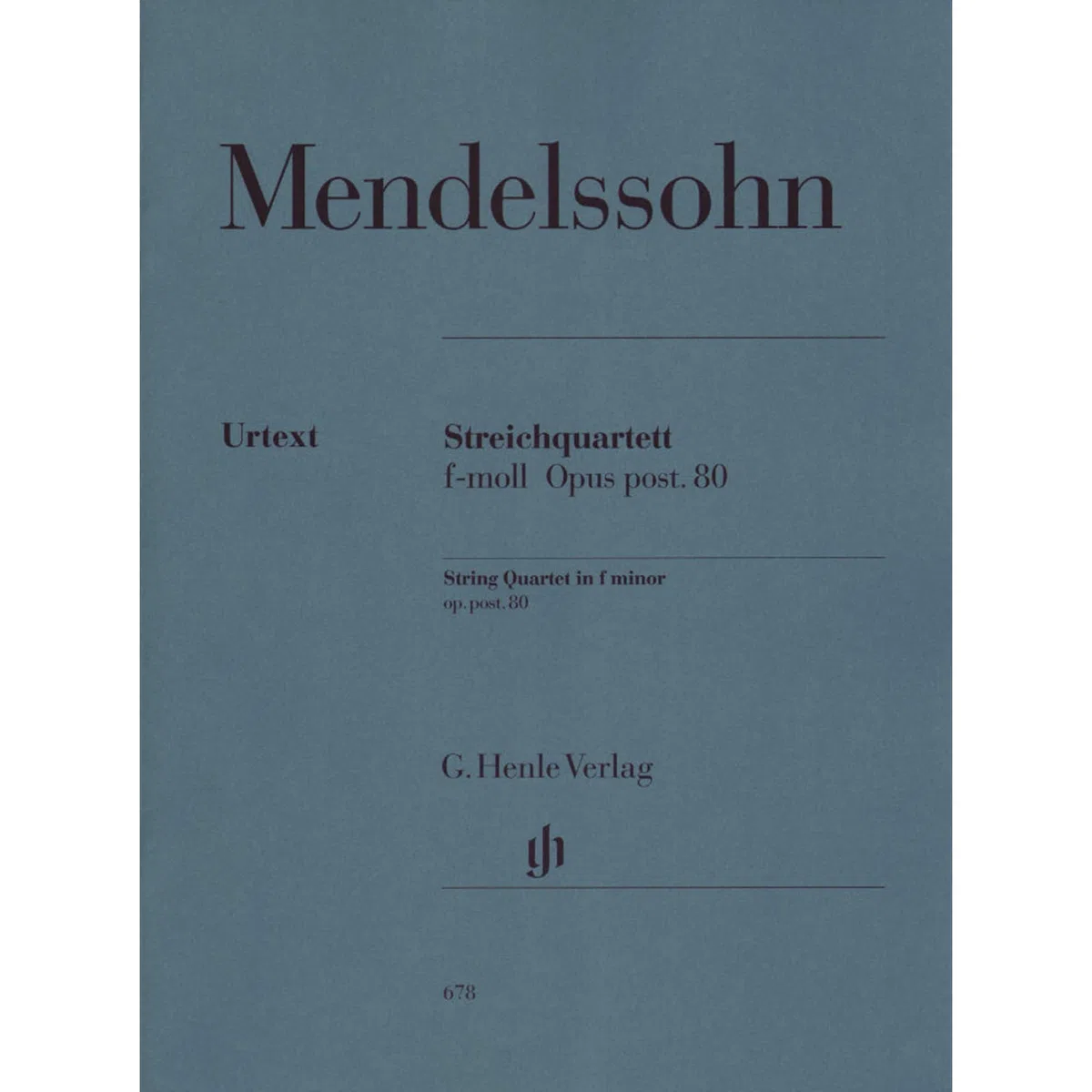 Felix Mendelssohn: String Quartet In F Minor Op. post. 80 (Parts). For Quartetto di archi