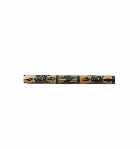 Didgeridoo in bambù scolpito motivo tartarughe, 120 cm