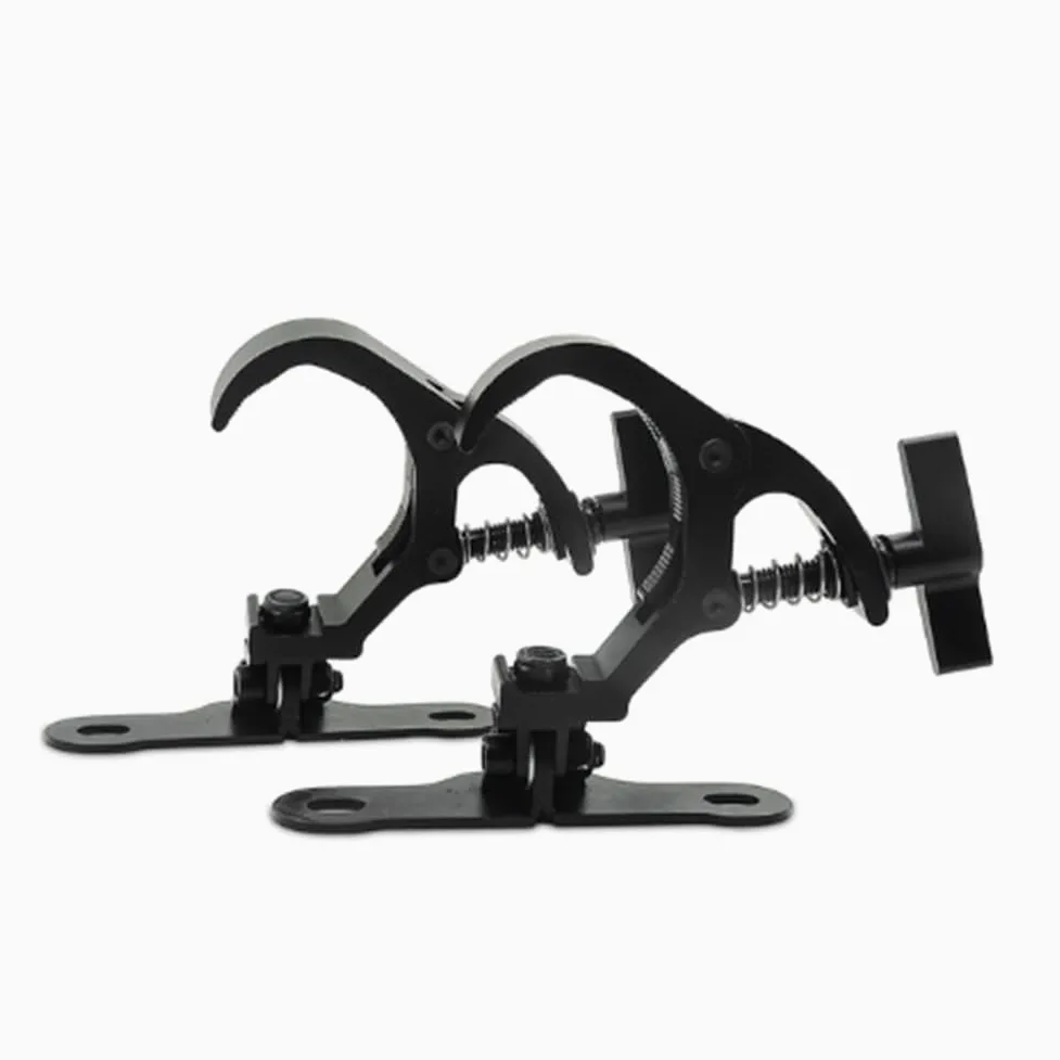 1 paio di ganci per luce da palcoscenico in alluminio, con gancio per luce mobile, carico 150 kg, per DJ discoteca, attrezzatura da palcoscenico, facile da installare (B