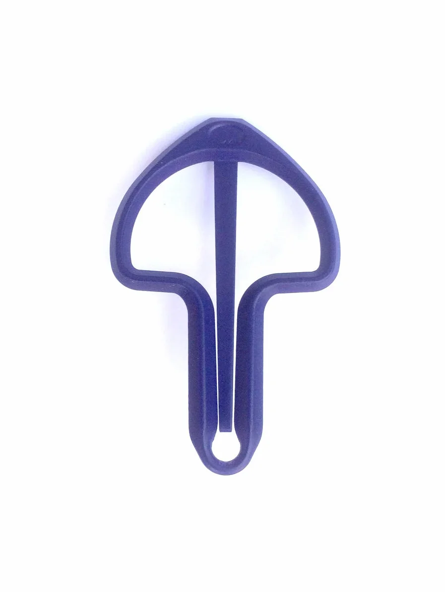 Campanelle a vento da 6,5 cm, colore blu anodizzato