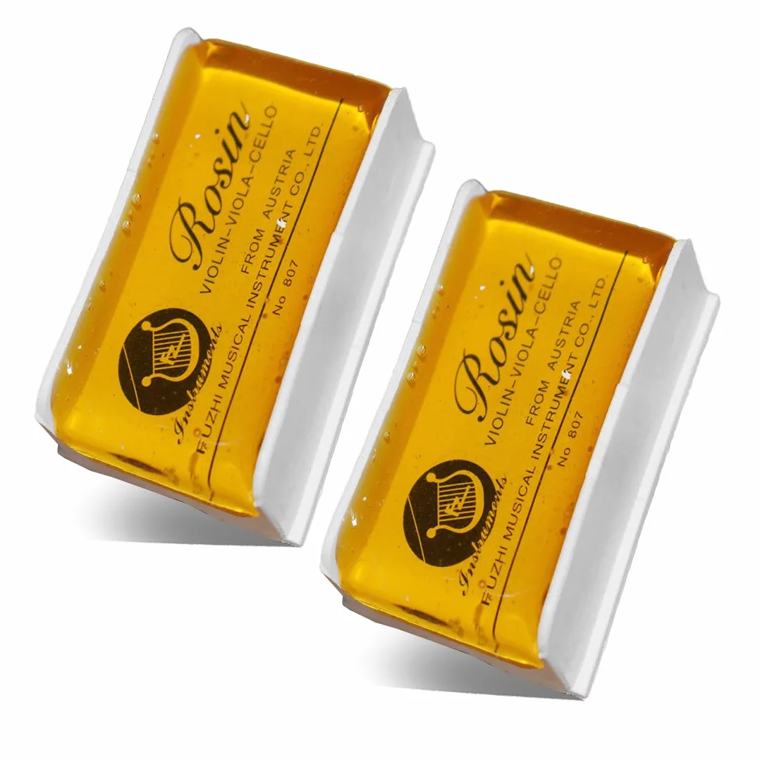 2 Pcs Colofonia per Violino Colofonia Naturale per Violino Colofonia per Violino Viola per Archi Violoncello Archetto Pece per Violino Viola e Violoncello Colofonia a Bassa Polvere