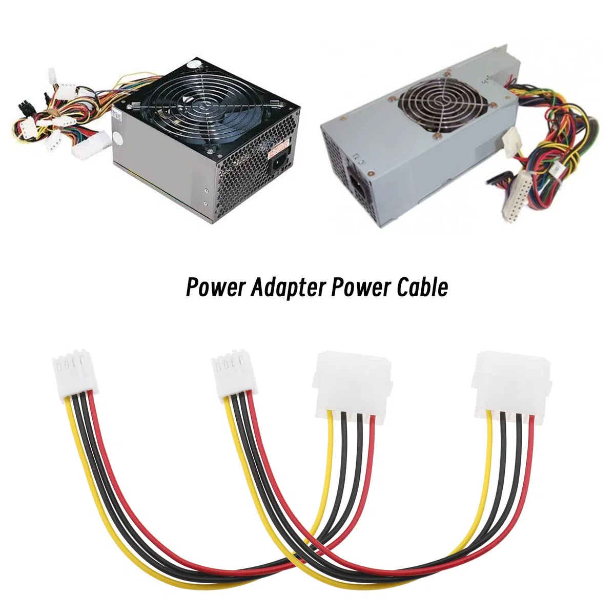 5 Pz Molex 4 Pin A Floppy 4 Pin Cavo Di Alimentazione PC Connettore Del Computer Cavo Di Prolunga Di Alimentazione Adattatore Joiner Accoppiatore 20 Cm