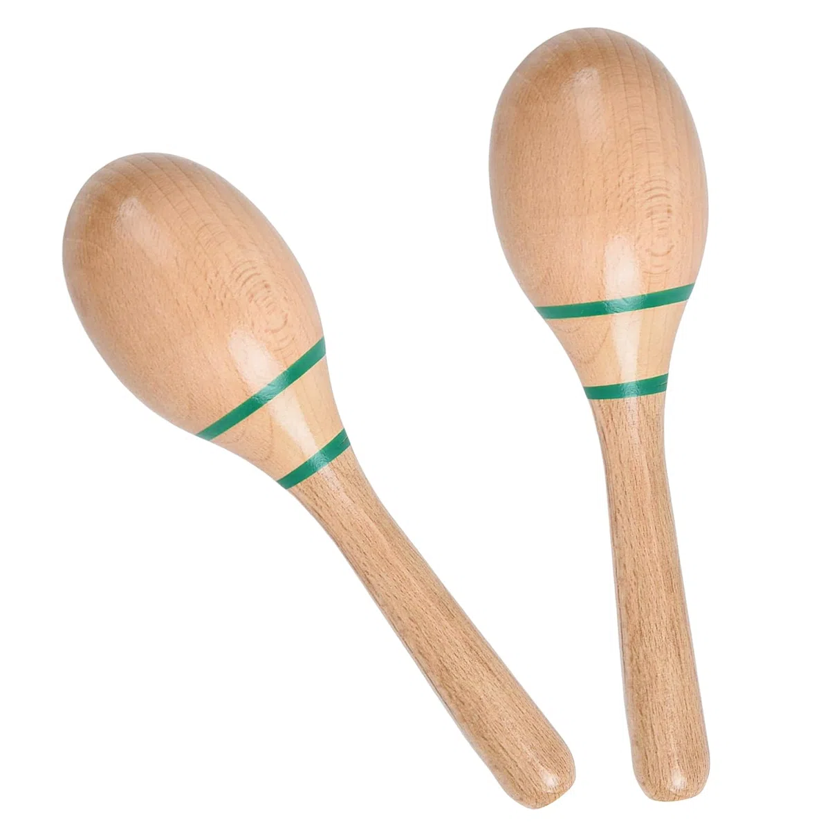 Musiin Vibrant Sound Maracas - Ergonomic Percussion Shakers for Studio, Stage, and Fun(Green label)